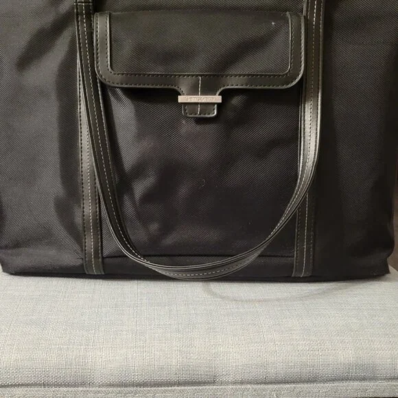 Samsonite shoulder work black laptop bag black multipockets, durable laptop - Picture 2 of 12